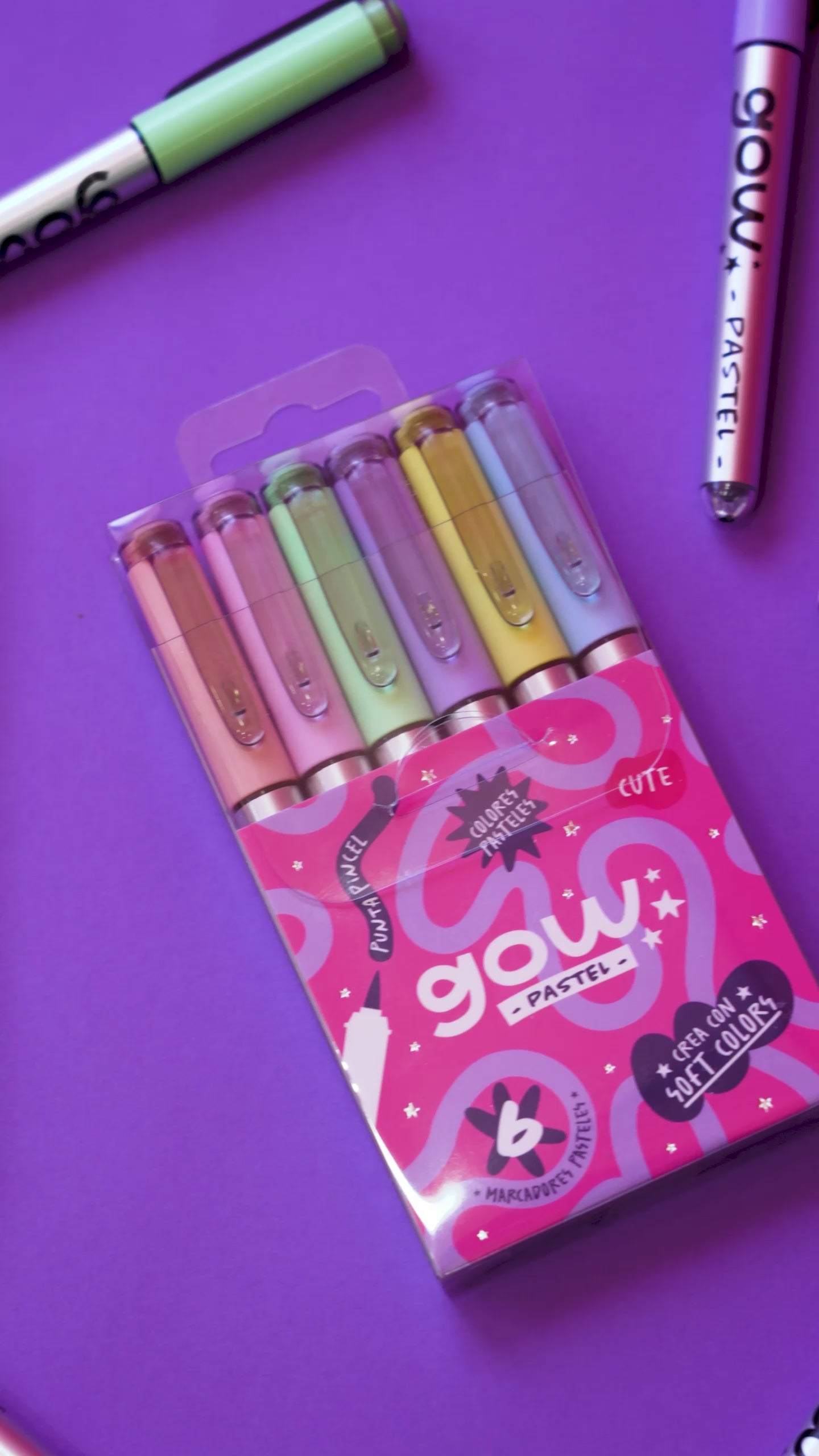 Marcadores Gow Pastel