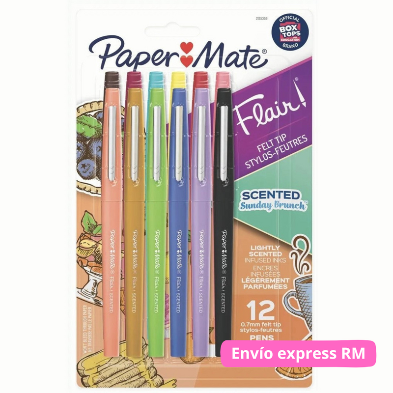 SET PAPER MATE FLAIR CON AROMA